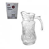 Скляний графін Helios Бірмінгем з кришкою 1700 мл (6236 ), фото 2