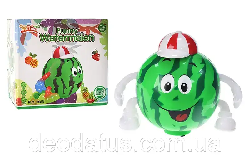 Кавун музичний зі світлом 3983 інтерактивна іграшка, фото 1