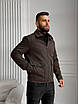 Чоловіче зимове пальто 48-62 шоколад, фото 9