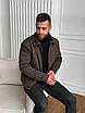 Чоловіче зимове пальто 48-62 шоколад, фото 6