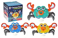 Краб музыкальный танцующий ZR222 на батарейках интерактивная игрушка