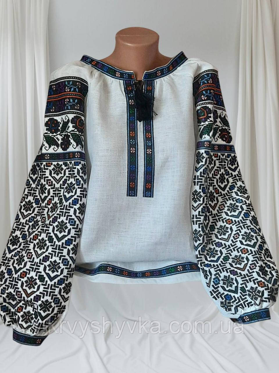 Борщівська вишита сорочка "Лелеча доля", фото 1