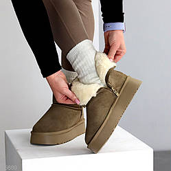 Пісочні замшеві уггі на блискавці в асортименті