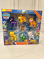 Набір фігурок Щенячий патруль Cat Pack 6 героїв  висота 7.5 см, рухомі кінцівки, жетон YX 036 C