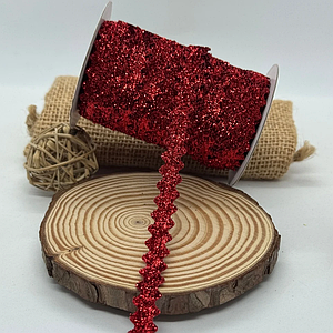 Стрічки оксамитові з люрексом в'юнок