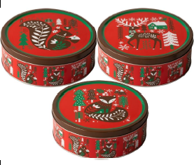 Печиво вершкове Forest Friends Xmas Лісові Друзі (3 види дизайну Мікс) ж\б 400 г