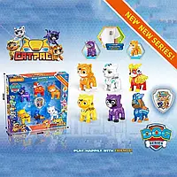Набір фігурок Щенячий патруль Cat Pack 6 героїв  висота 7.5 см, рухомі кінцівки, жетон YX 036 A
