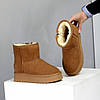 Замшеві уггі на блискавці натуральна замша колір Camel, фото 2
