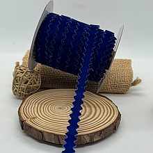 Оксамитова стрічка в'юнок 1см електрик