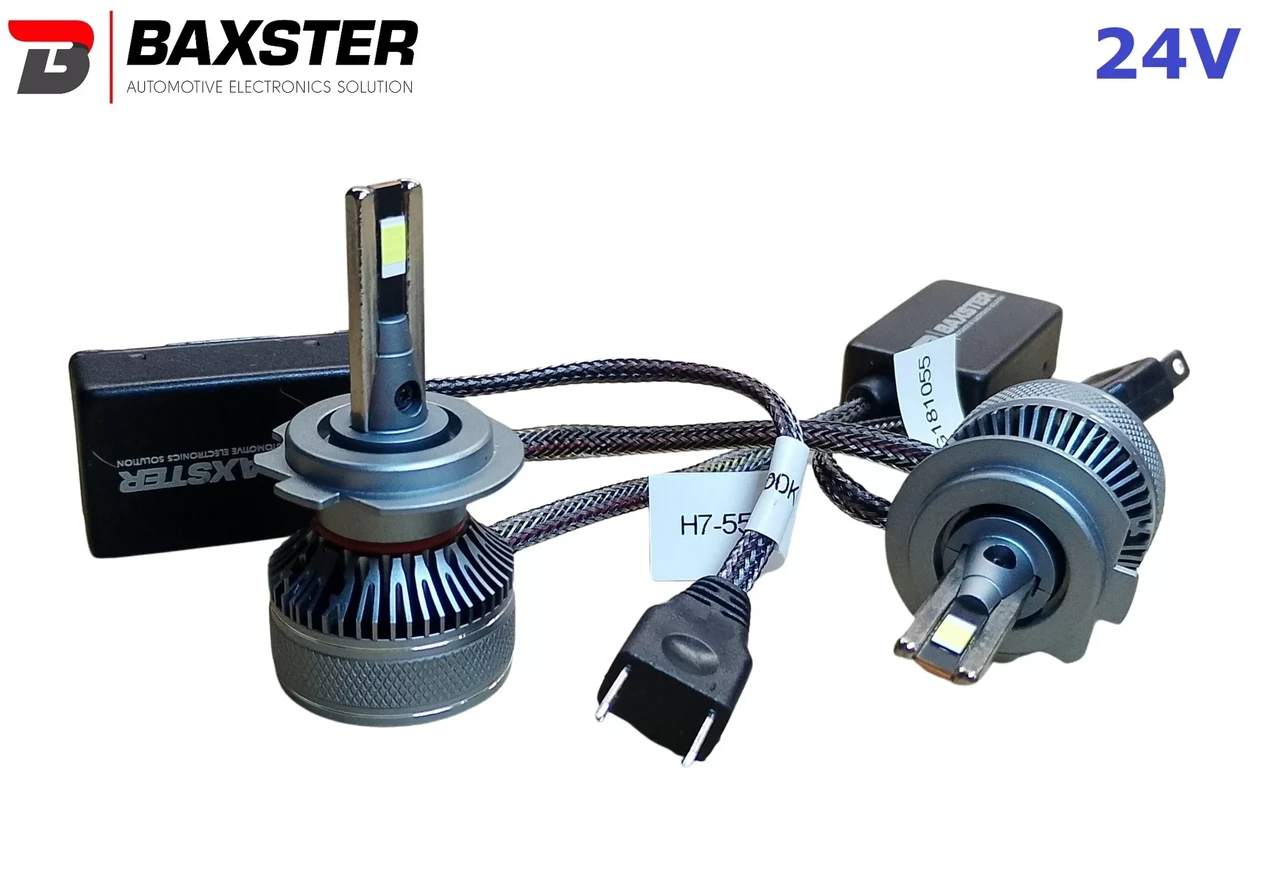 Світлодіодні лампи Baxster PL (Power Light) H7 24 V 6000 K (2шт)