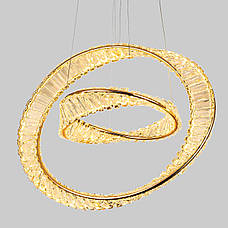 Люстра золота "CRYSTAL" арт-деко (99-L8812C (600+400) FGD), фото 5