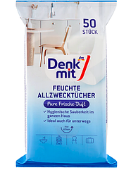 Вологі серветки для прирання універсальні Feuchte Allzwecktücher свіжість 50 шт.