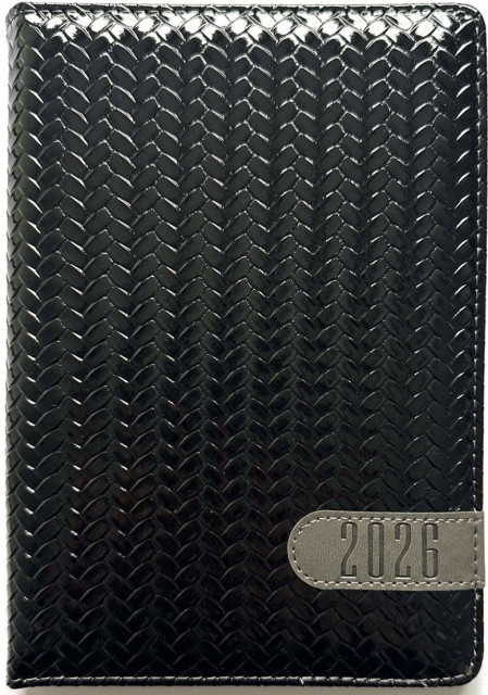 Щоденник датований 2026 А5 штучна шкіра 320 сторінок, лінія 9927