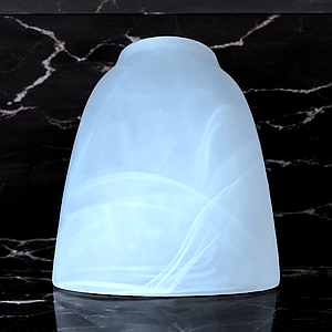 Плафон для люстри білий скляний абажур для стельових та підвісних світильників Е27