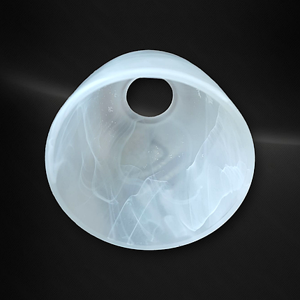 Плафон для люстри білий скляний абажур для стельових та підвісних світильників Е27, фото 3