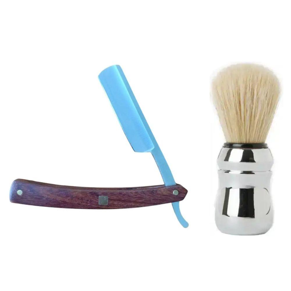 Небезпечна бритва/шавета розкладна Straight Razor + помазок для гоління Proraso професійний, фото 1