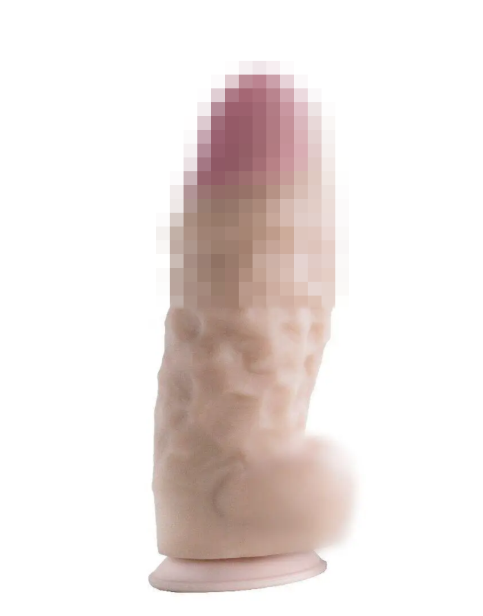 Фалоїмітатор Супер Гігант на присоску з кібершкіри FS09, 34х10,5 см., фото 1