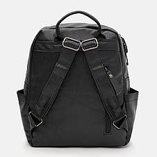 Жіночий рюкзак еко-шкіра 1113-1 Чорний, фото 2