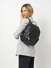 Жіночий рюкзак еко-шкіра 1113-1 Чорний, фото 5