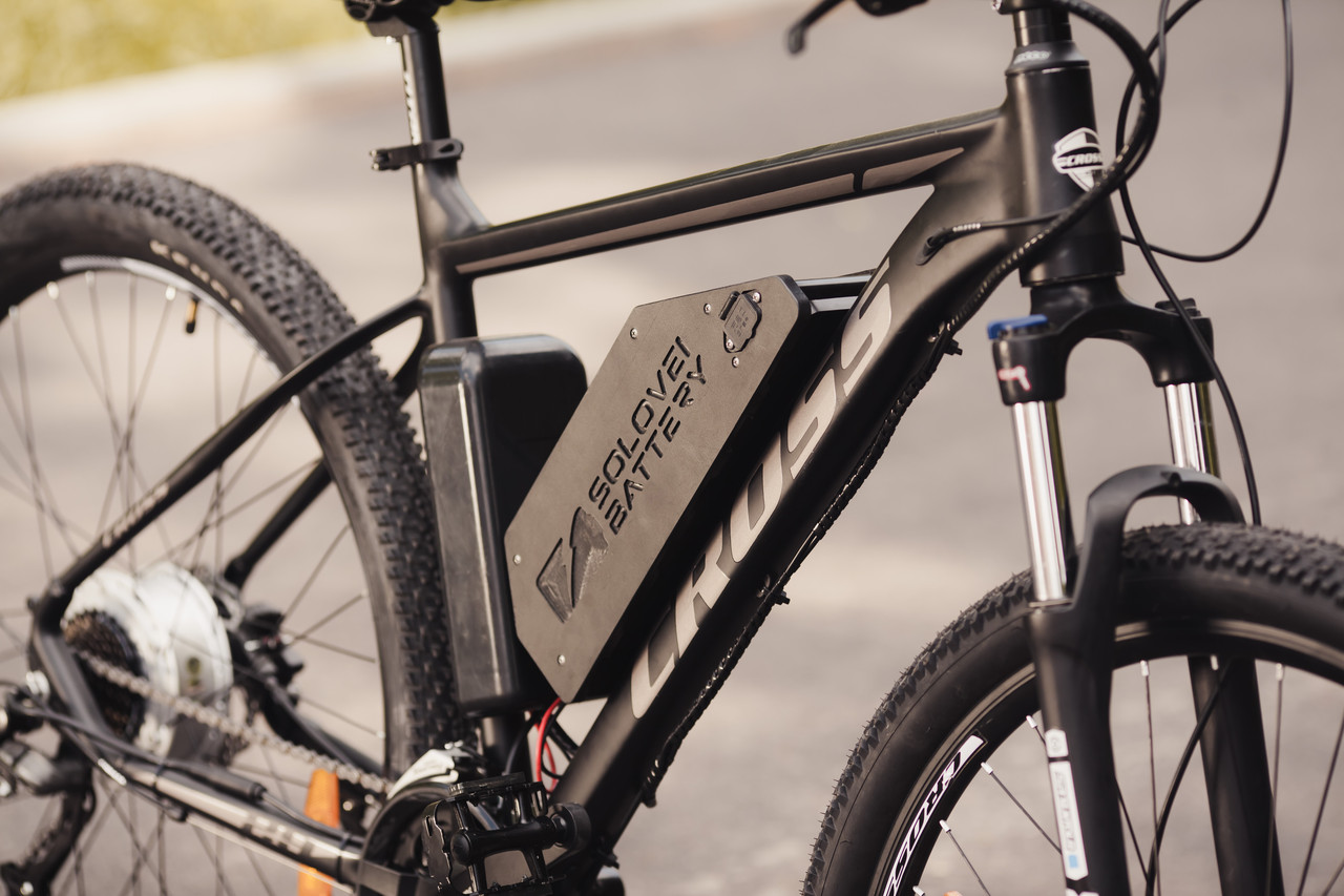 Акумулятор 48V 12Ah для електровелосипеда у фірмовому корпусі SB-18.52, фото 1