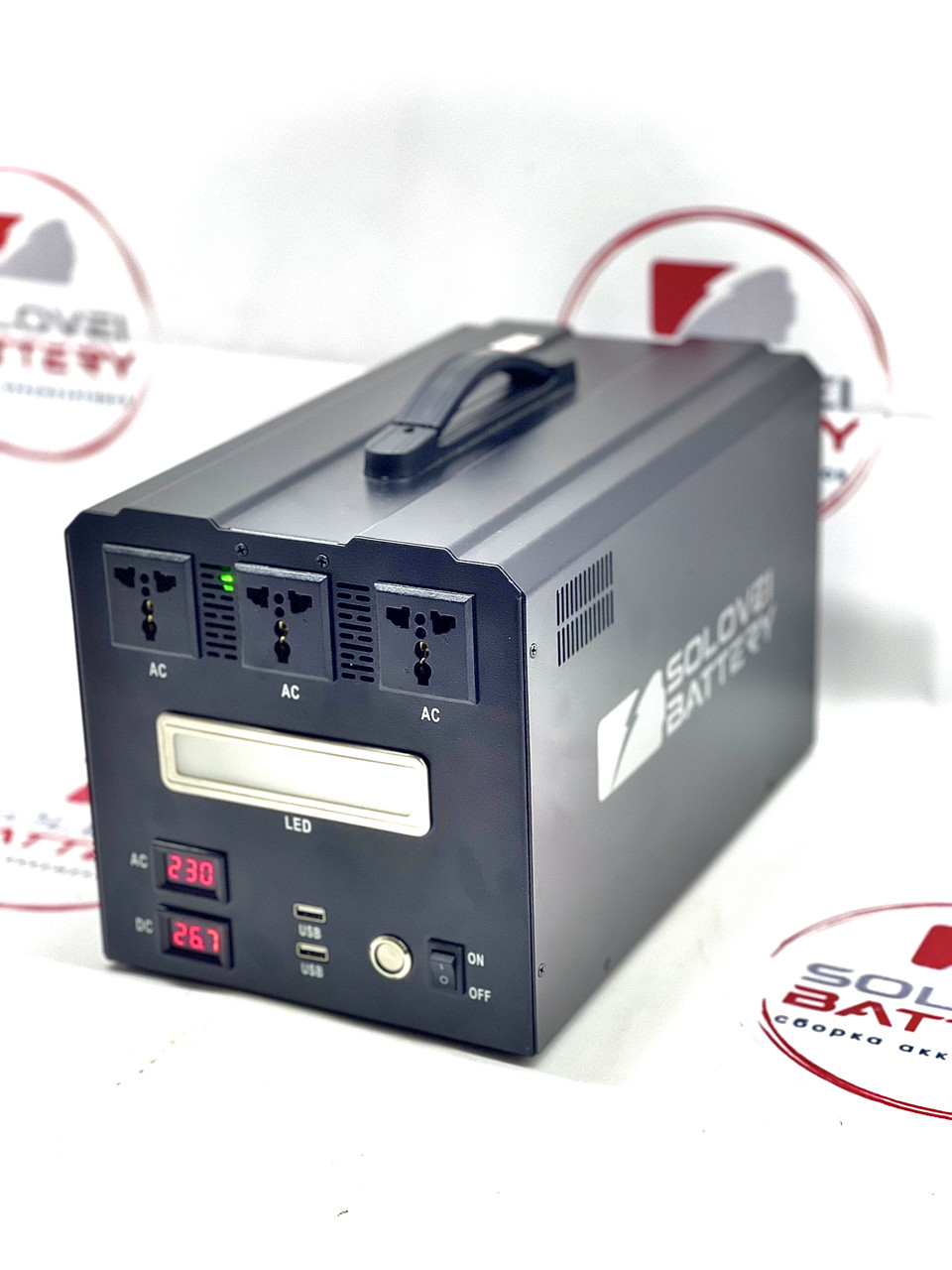 2500втч 1500W Переносна зарядна станція Мобільна електростанція з чистою синусоїдою павербокс, фото 1