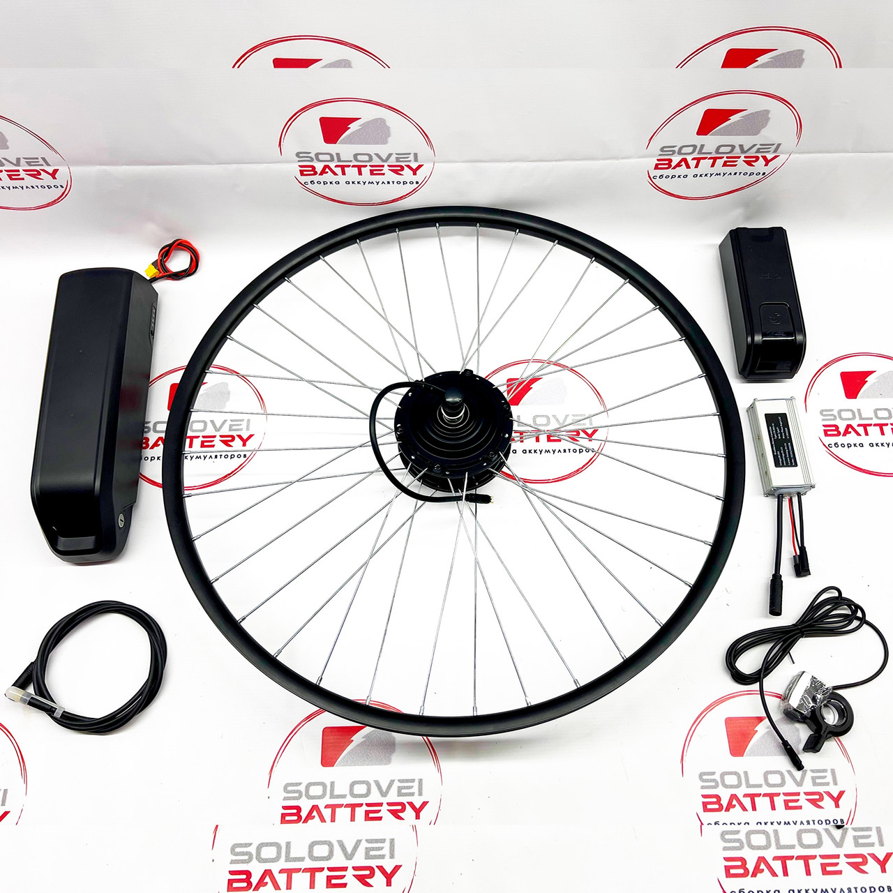 Електровелонабір комплект 48В 500Вт MXUS XF15 18Аг для електровелосипеду, фото 1