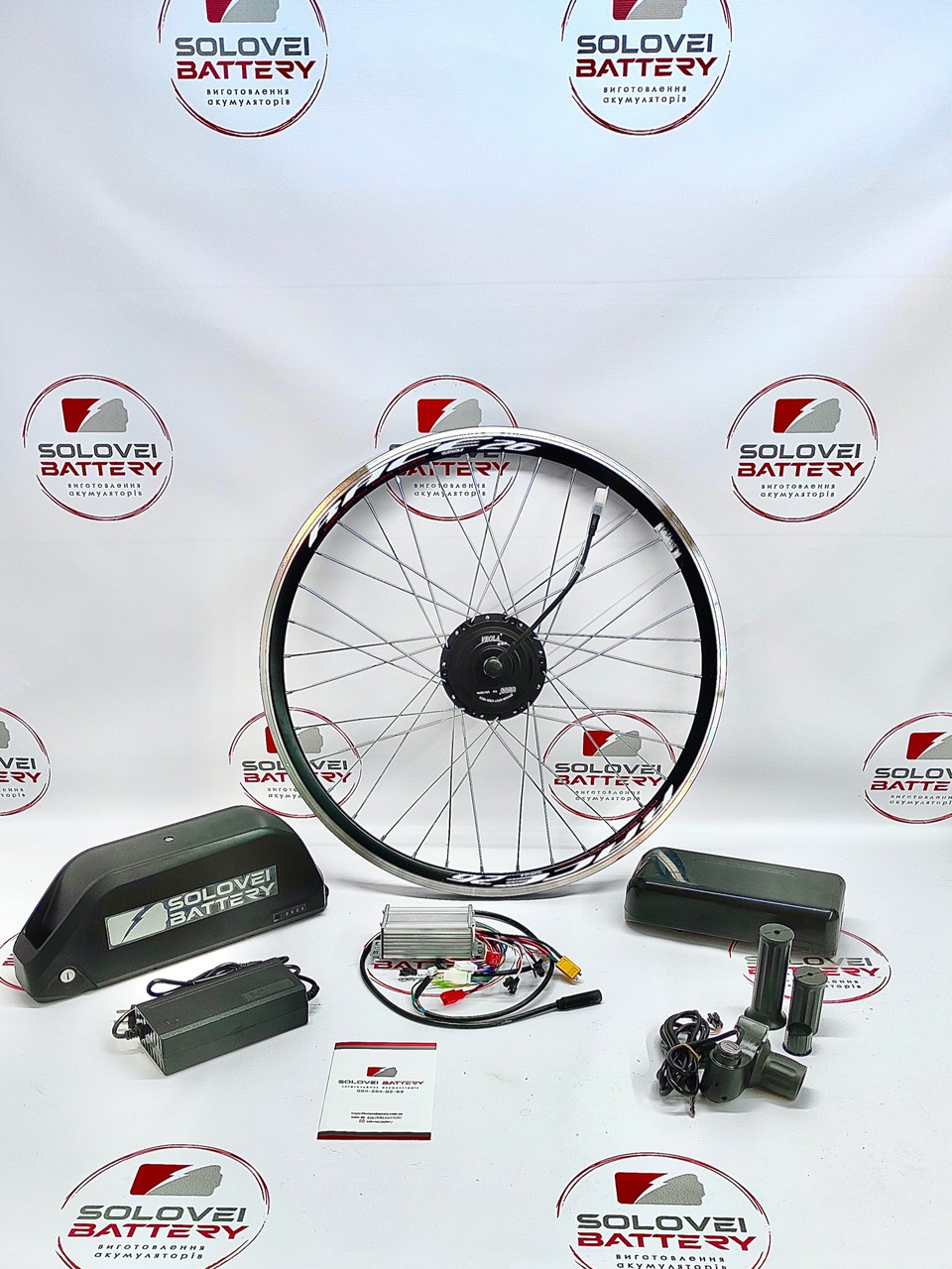 Електровелонабір комплект 48В 500Вт MXUS XF15 22.4Ач для електровелосипеду, фото 1