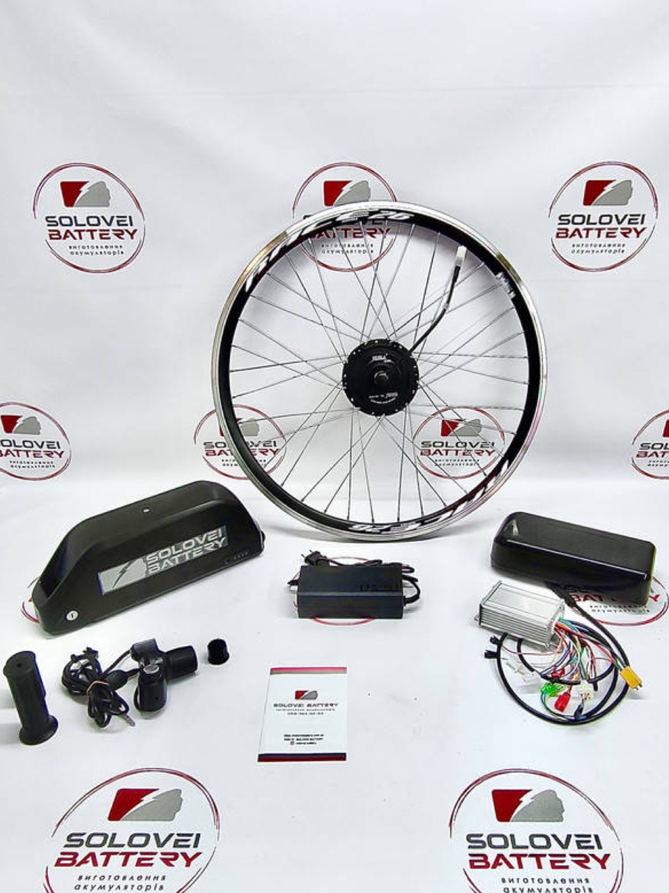 Електровелонабір комплект 48В 500Вт MXUS XF15 24Ач для електровелосипеду, фото 1