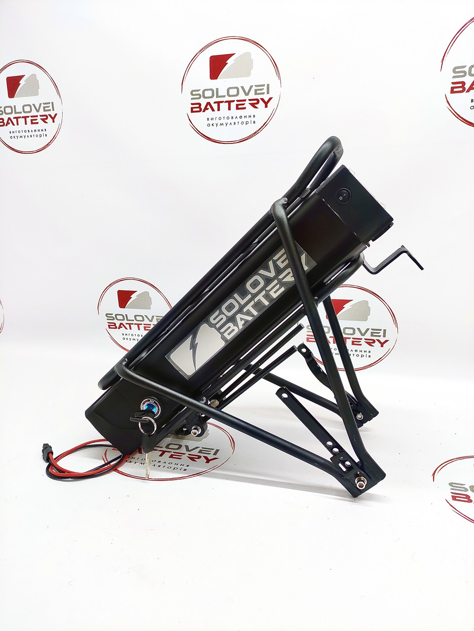 Акумулятор 48 В 18 А·год у багажнику для електровелосипеда, фото 1