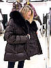 Пуховик жіночий Chanevia 25598 SEAL BROWN, фото 8