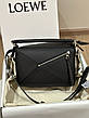 Жіноча чорна шкіряна сумка Loewe Puzzle Edge лоєве пазл, фото 9