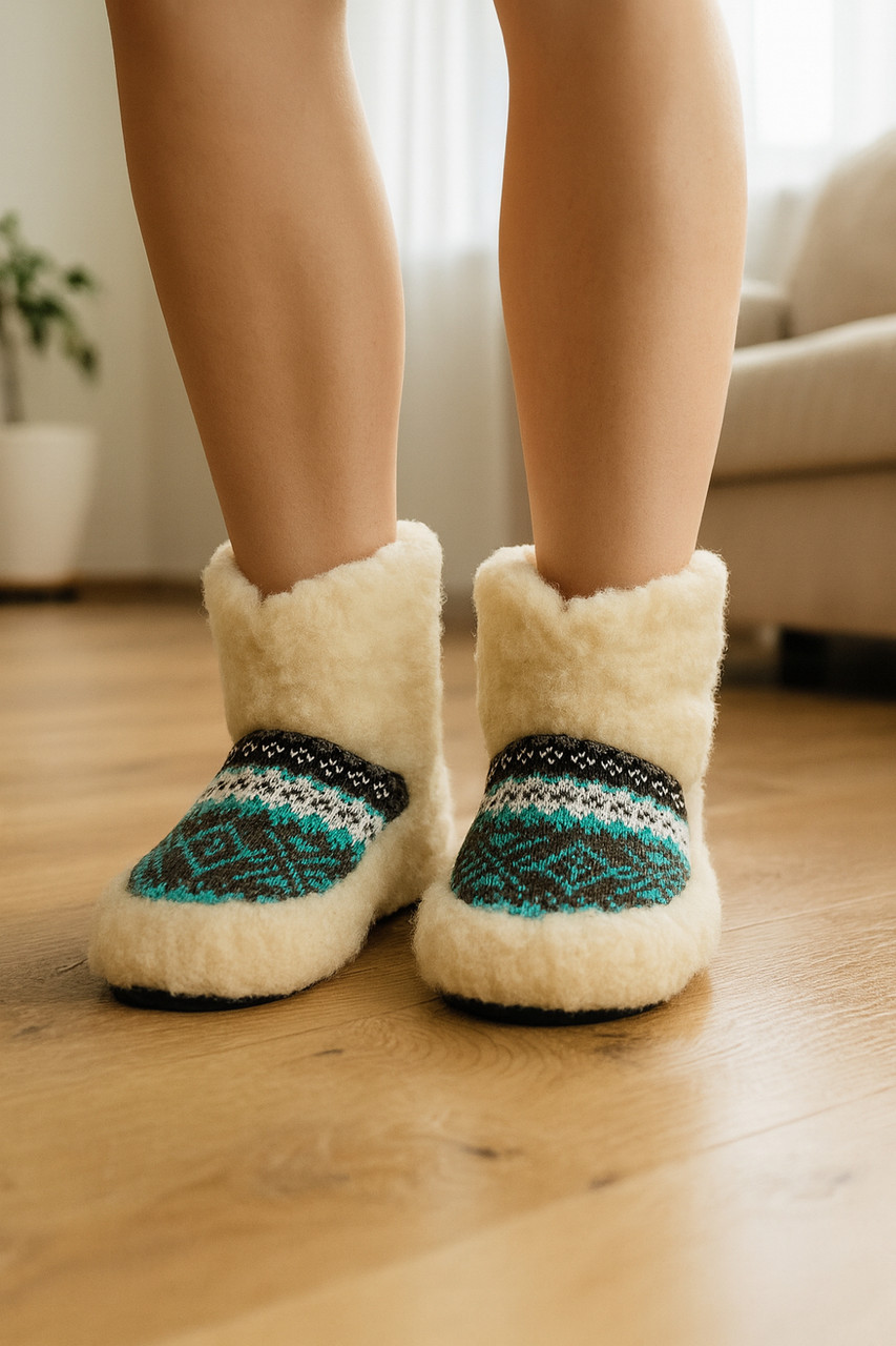 Чуні з овчини, чуні з овечої вовни, фото 1