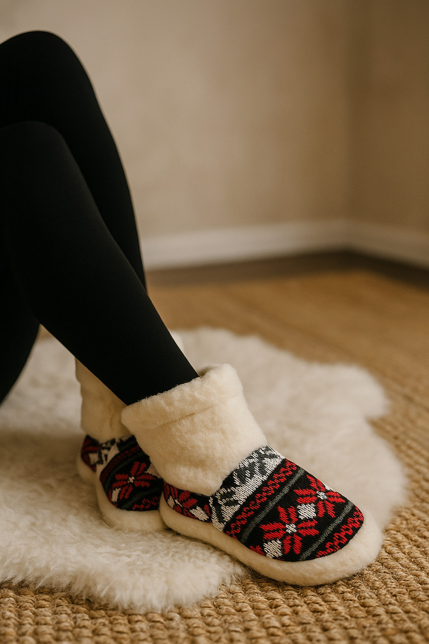 Чуні з овчини, чуні з овечої вовни, фото 1