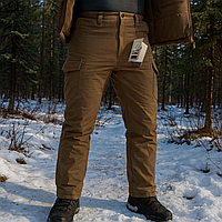 Зимові штани тактичні військові level 7 койот утеплені, штани армійські теплі польові міцні однотонні