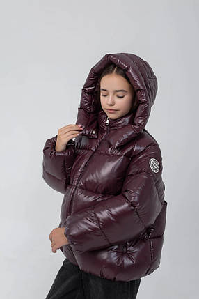 Дитячий зимовий пуховик для дівчинки Коррі розміри 128-170, фото 1