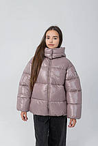 Дитячий зимовий пуховик для дівчинки Коррі розміри 128-170, фото 5