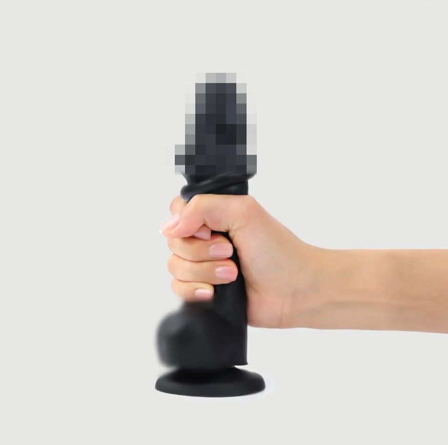 Фалоімітатор з ефектом рухомої шкіри Strap-On-Me Sliding Skin Realistic Dildo Black - XXL, 20,8х4,6 см., фото 1