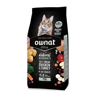 Сухий повнораціонний і збалансований корм для кішок до 6 років OWNAT ULTRA YOUNG (CAT) 8 кг