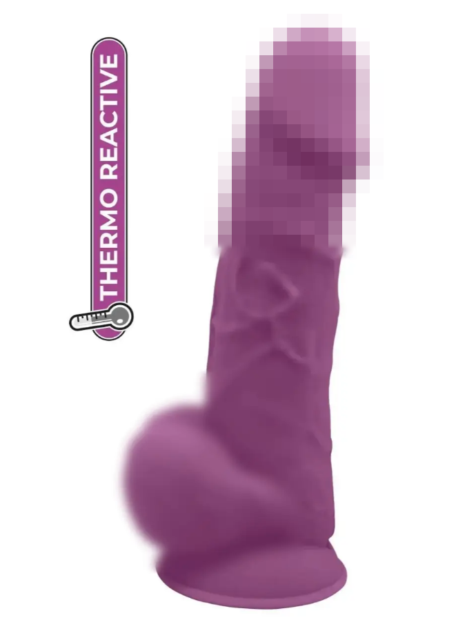 Фалоімітатор термоактивний Dreamtoys Real Love Purple, 21,6х5 см., фото 1