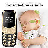 Міні-телефон SERVO BM10 Black/Gold з Dual SIM, , Bluetooth - Компактний мобільний, фото 2