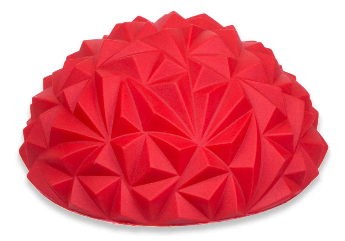 Півсфера масажна балансувальна "Кристал" червона, фото 1