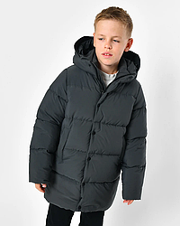 Зимовий пуховик класика для хлопчика 8348 | 122 по 158р.