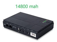 Бесперебійник ДБЖ для роутера 5, 9, 12 вольт 14800 mAh Power bank для роутера Джерело живлення Mini ups dc1018p