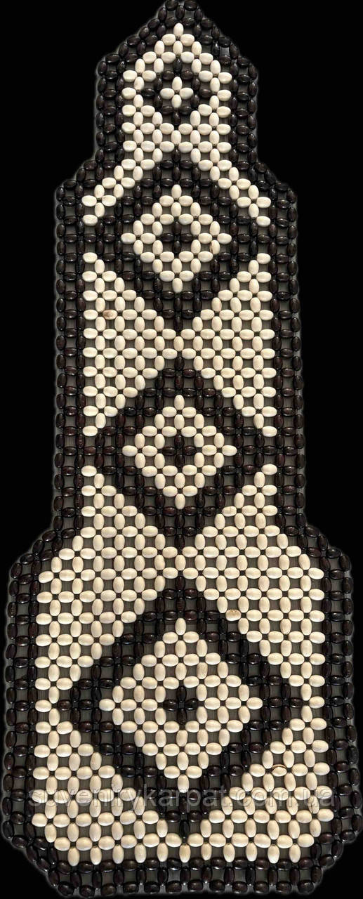 Накидка на автомобільне сидіння дерев’яна з підголовником, фото 1