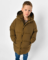 Зимовий пуховик класика для хлопчика 8348 | 122 по 158р.