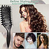 Набір щіток для кучерявого волосся. Щітка для розплутування та визначення локонів з м’якою щетиною та вентиляцією, фото 5