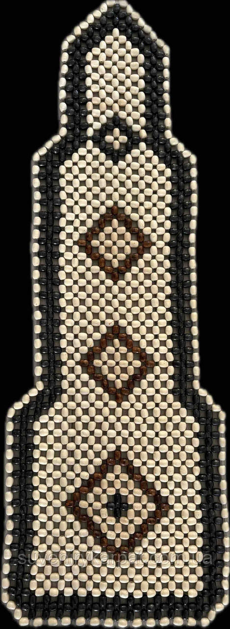 Накидка на автомобільне сидіння дерев’яна з підголовником, фото 1