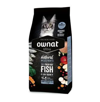 Корм для стерилізованих кішок до 6 років з вибагливим смаком OWNAT ULTRA YOUNG STERILIZED FISH (CAT) риба 1,5 кг