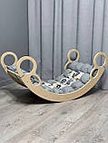 Дитяче ліжечко качалка з матрасиком 65 БОНБОН, дитяча качалка, качалка для дітей, балансир, дитяча гойдалка балансир, качалка, фото 3