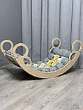 Дитяче ліжечко качалка з матрасиком 66 БОНБОН, дитяча качалка, качалка для дітей, балансир, дитяча гойдалка балансир, качалка, фото 3